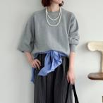 ショッピングドゥ スウェットライクニットプルオーバー