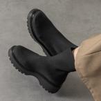 ショッピングニットブーツ bussola◆6cmヒール◆ボリュームソールニットショートブーツ