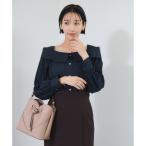 オフショルライクロングスリーブブラウス/イージーケア