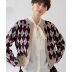 アーガイル柄アソートカーディガン