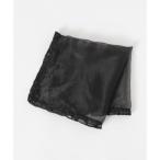 GANNI Silk Organza Frill Scarf