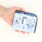 ショッピングマンハッタナーズ 【和マンハッタナーズ】藍　L字ファスナー財布