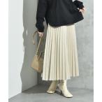 スエードプリーツスカート