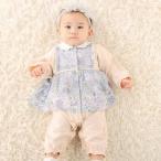 ショッピングローン 【お揃い】リバティタナローン(Patchwork Classics)エプロン付きカバーオール(70~