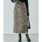 レオパードジャガードスカート