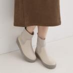 【撥水低反発クッション】すっぽりラクラク はきぐちニットブーツ