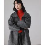 ショッピングツイード ヘリンボンツイードボンディングコーディガン