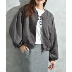 スエードポンチノーカラーＺＩＰブ