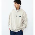 ハーフジップスウェット 裏起毛