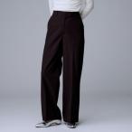 【あったか素材ストレッチ性】裏起毛ワイドパンツ