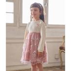 バレエ刺繍チュールワンピース