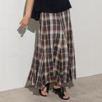 【雑誌掲載】リネンチェックボリュームスカート