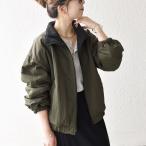 ショッピングボア SHIPS any: ナイロン × ボア リバーシブル スタンドカラー ショート ブルゾン