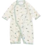 ショッピングオーガニック商品 オーガニックベビープチドレス(吊天竺・恐竜柄プリント)