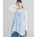 ショッピングチュニック リボンイレヘムチュニック