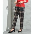 起毛ストレッチチェックパンツ