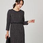 【日本製／セットアップ可】ファンシーツィードのワンピース