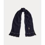 Polo ベア ケーブルニット ウールブレンド マフラー