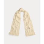 Polo ベア ケーブルニット ウールブレンド マフラー