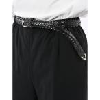 ショッピング牛革 【牛革 プンターレ】m.f.エディトリアル レザーメッシュ ナローベルト