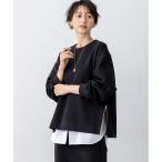 【VERY掲載/洗える】コットンエアーダンボール サイドジップ カットソー