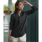 ショッピング接触冷感 【WEB限定・接触冷感・UVケア・速乾・洗える】BackSatinAmunzen キーネックブラウス