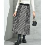 ＢＯＸプリーツ千鳥ニットスカート