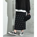 ドットジャガードニットスカート