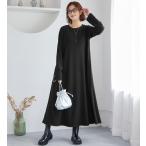 ショッピングワンピ ふくれジャカードフレアワンピ