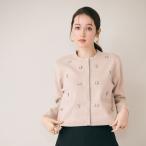 ビジュー付きカーディガン