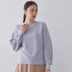 ラメガーターボートネックニット【洗濯機OK】
