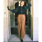 ショッピングワイドパンツ 【SHIHOさん着用】フロントディテールラップワイド パンツ