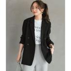 ショッピングウール ウールライク ダブルブレスト ジャケット