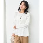 サテン レイヤードブラウス