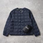 【TAION/タイオン】ベーシック クルーネックボタン インナーダウンジャケット