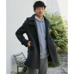 【芸能人着用】ウールライクニットステンカラーコート