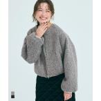 ウォッシャブル カーリーボアブルゾン 全2色