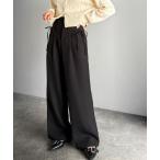 [2025AW новый продукт ][mily bilet] in делать ...! tuck ввод лента распорка широкий брюки 