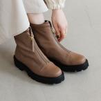 卑弥呼の厚底人気NO、1【再値下げ】【撥水レザー/快適クッション】フロントジップブーツ/651409