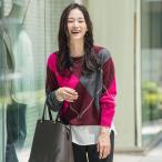 ショッピングアーガイル ラクーン混アーガイルジャカードプルオーバー