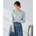 ショッピングスパンコール スパンコール混クルーネックニット