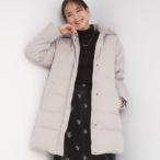 【洗濯機可撥水】フェイクファーフード ロングダウン