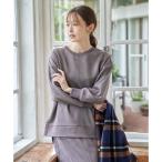 GOKU приятный cut and sewn поддельный замша кромка разрез тянуть over 