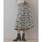 ショッピングラメ ラメフラワージャガードフレアスカート