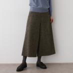 ショッピングマリン 【洗える後ろゴム】ツイードマリンクロップド丈パンツ