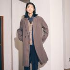 ウールブレンド メルトン セミダブル チェスターコート