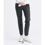 ショッピングモノグラム 【WOMEN】裏起毛ジャージーパンツ ストレッチ モノグラム 上品スタイル