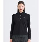 【WOMEN】モノグラムジャガード長袖ポロシャツ