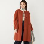 ショッピングcolors SHIPS Colors:SUPER100 ウール ノーカラー コート◇