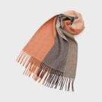 ショッピングマフラー 【洗えるカシミヤ】 カシミヤ100 4面パネルマフラー